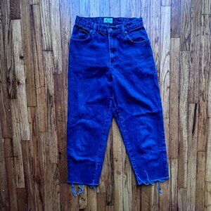 Dark Blue Vintage Bass Mom Jeans